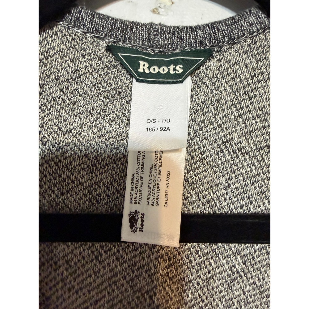 Roots Cabincore Poncho Wrap Women O/S Gorpcore Heritage Lounge Canadiana Cozy - Picture 6 of 8